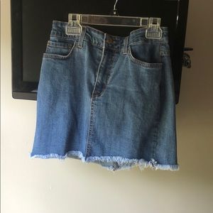 blue jean skirt